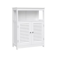 Badezimmerschrank Organizer mit Lamellentüren und NOVA