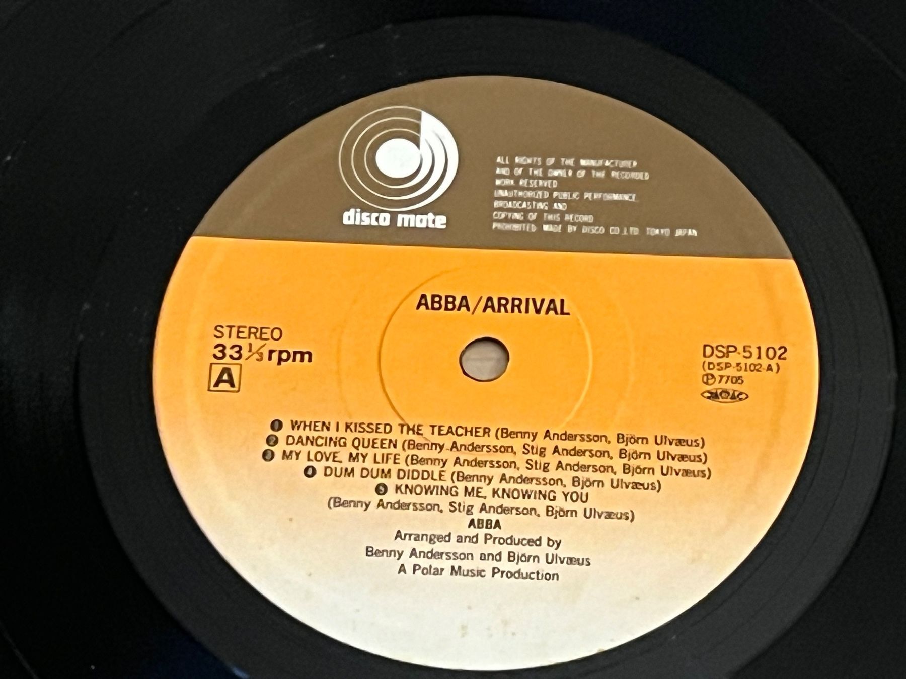 Dischi in vinile: ABBA Arrival Lp Japan – Usato da Basel venduto da Vinyloase 3