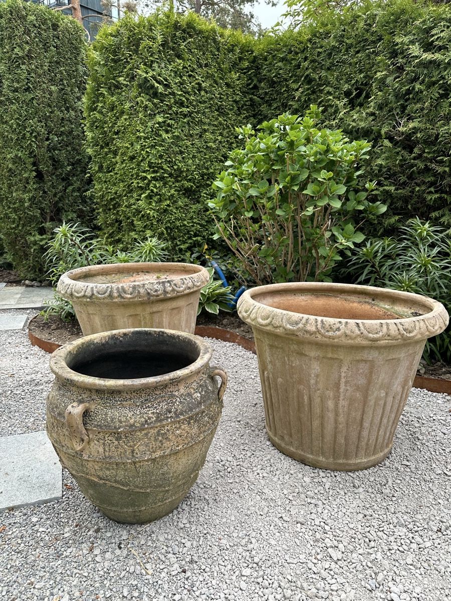 Vasi per fiori: Zwei grosse Terracotta Palmentöpfe – Usato da Zürich venduto da evelyn67 2