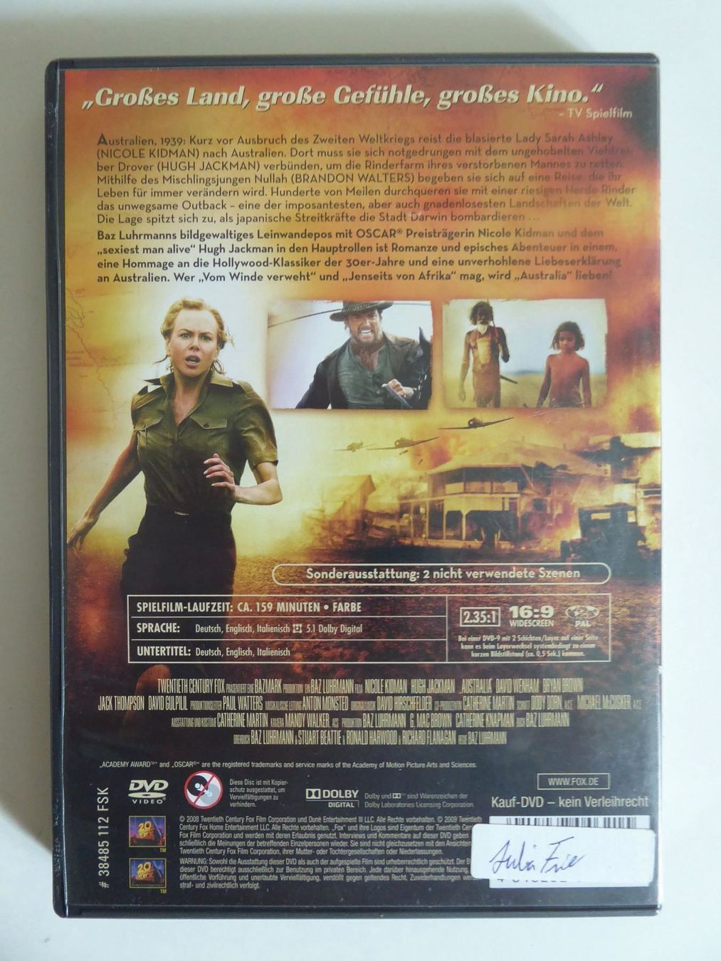 Alle DVDs: Australia  CVD – Gebraucht aus Zürich von Chaeffeler 1