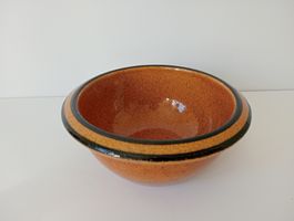 Ocker Orange Braun Vintage PERK Swiss Made Keramikschale