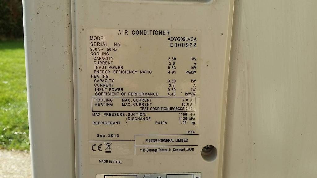 Condizionatori: Climatiseur Fujistu – Usato da Farvagny-le-Grand venduto da Quent 1