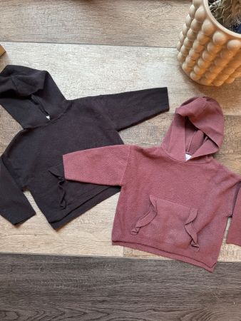 ZARA BABY 🐻 set de 2 pulls tout doux à capuchon 74
