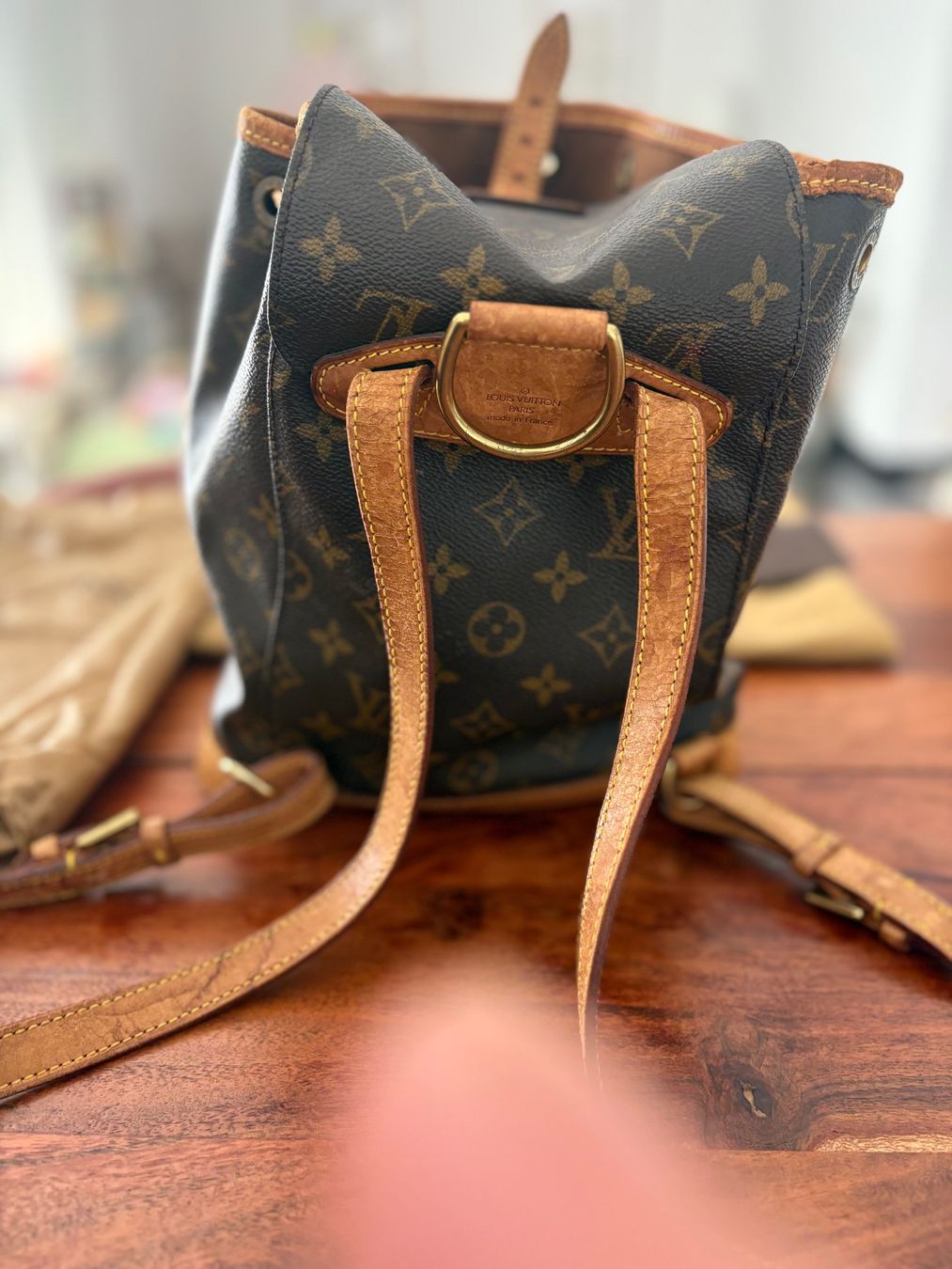 Louis Vuitton Zaini: Louis Vuitton Montsouris MM Monogram Rucksack – Usato da Basel venduto da mari474 3