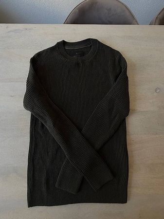 Pull noir JACK & JONES Premium  taille S  maille côtelée
