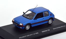 Peugeot 205 GTI 1.9 Phase I 1986-1990 blau met. / schwarz /
