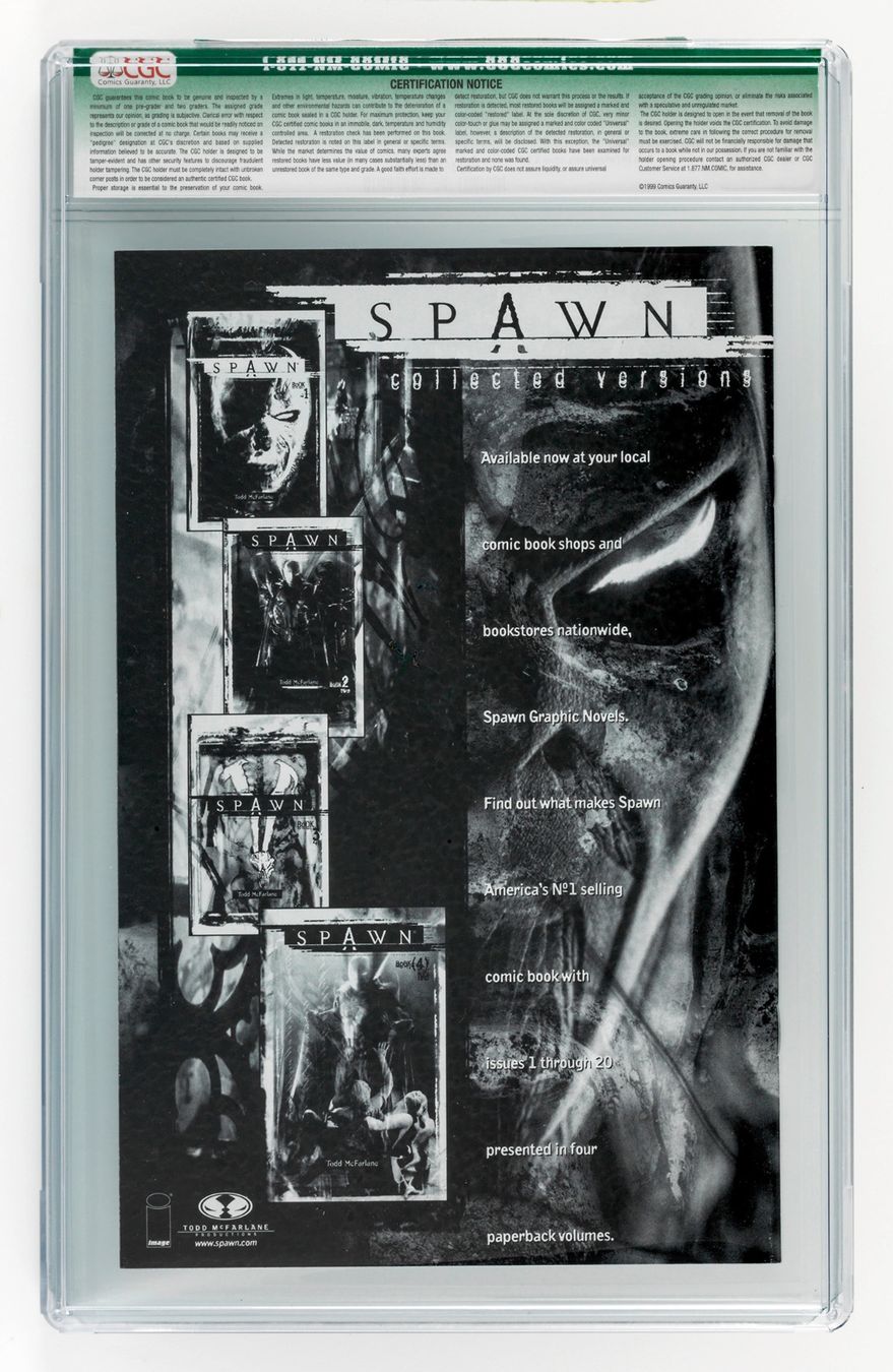 Fumetti: SPAWN #1 /BLACK & WHITE CGC 9.2 - SIGNIERT v. McFarlane /COA – Nuovo (secondo la descrizione) da St. Gallen venduto da kobayashi-maru 1