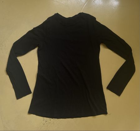 Langarmshirt Schwarz, H&M, Gr. S / M