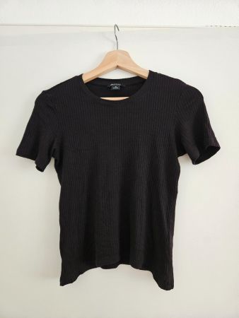 T-Shirt, crop top, schwarz Gr.M von MONKL