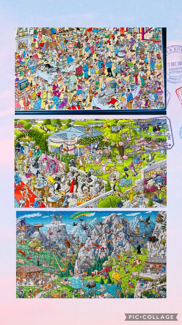 Heye Puzzle: 3 Puzzle je 1000 Teile – Usato da Bellmund venduto da sibon