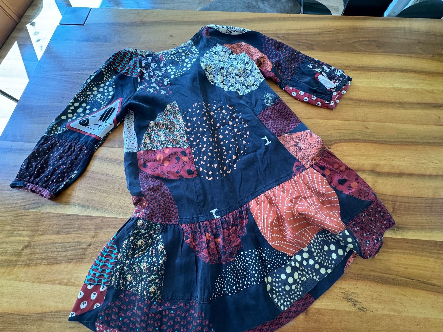 Vestiti: TRICOT CHIC Luxus Seidenkleid Patchwork Gr. IT42 DE 38 – Usato da Meiringen venduto da snahhanssnah 8