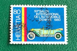 Nr.639  mit Stempel  50 Automobilsalon,Genf 1980   