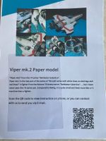 Bastelbogen "Viper mk2" aus Battlestar Galactica