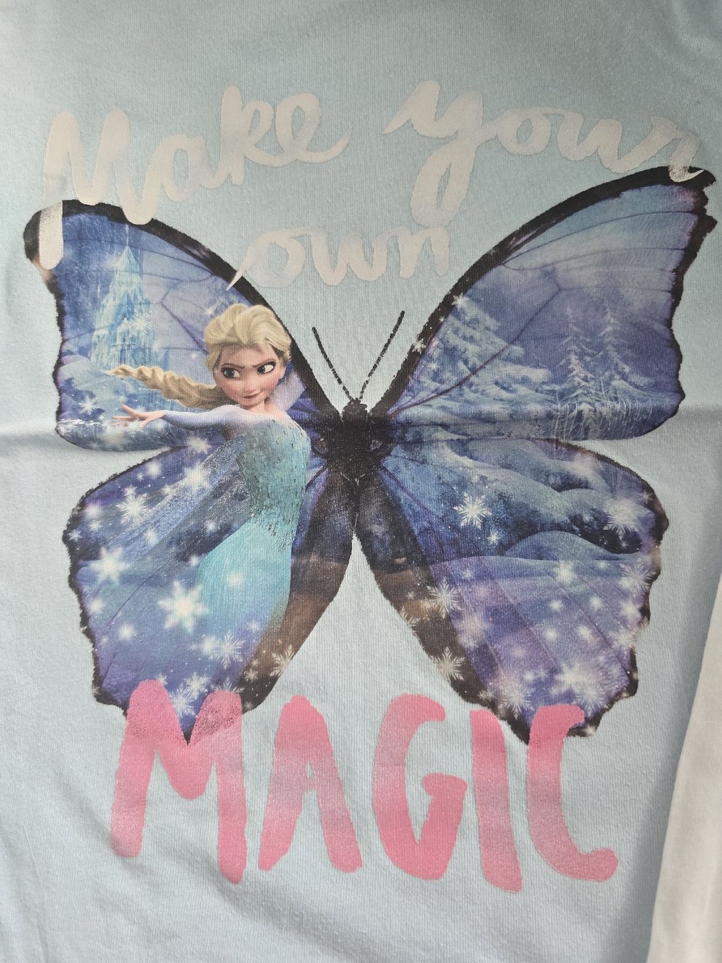 H&M Camicette, T-shirt & Top: 2 T-Shirts, "Die Eiskönigin", Gr. 104-110 – Usato da Unterentfelden venduto da Panda-87 1