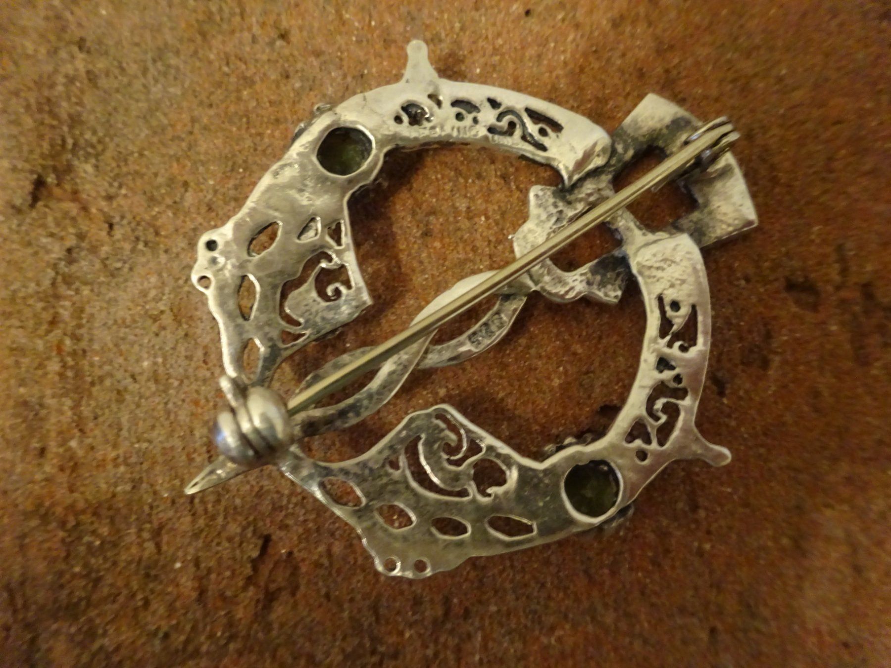 Broschen & Nadeln: Kelten Fibel / Brosche Irland Jade – Gebraucht aus Esslingen von FetteSchnecke 5