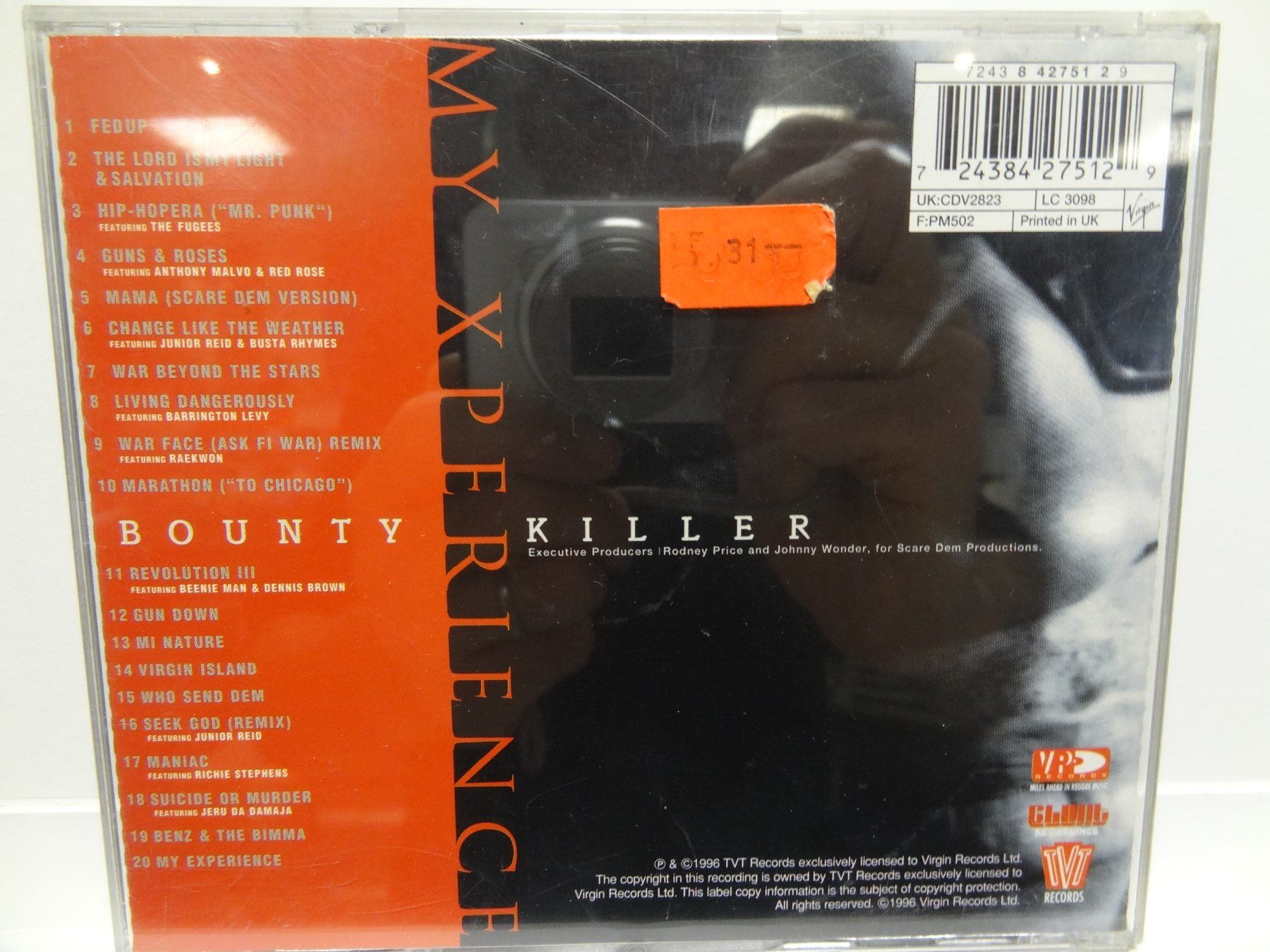 CD: Bounty Killer - My Xperience CD - – Usato da luzern venduto da musicandart 1