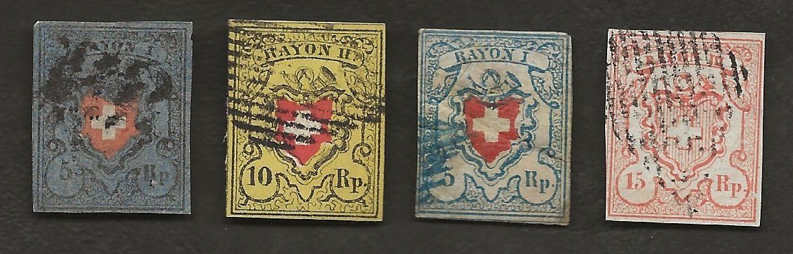 Tous les timbres: Schweiz 4 Rayon  gestempelt – D'occasion à Au ZH par xelagreb01