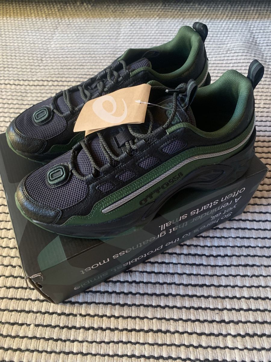 Scarpe da uomo: Asics x Otto958 Protoblast-CMLVIII in graphite/forest green – Nuovo e nell'imballaggio originale da Oberkirch LU venduto da benjaminflower
