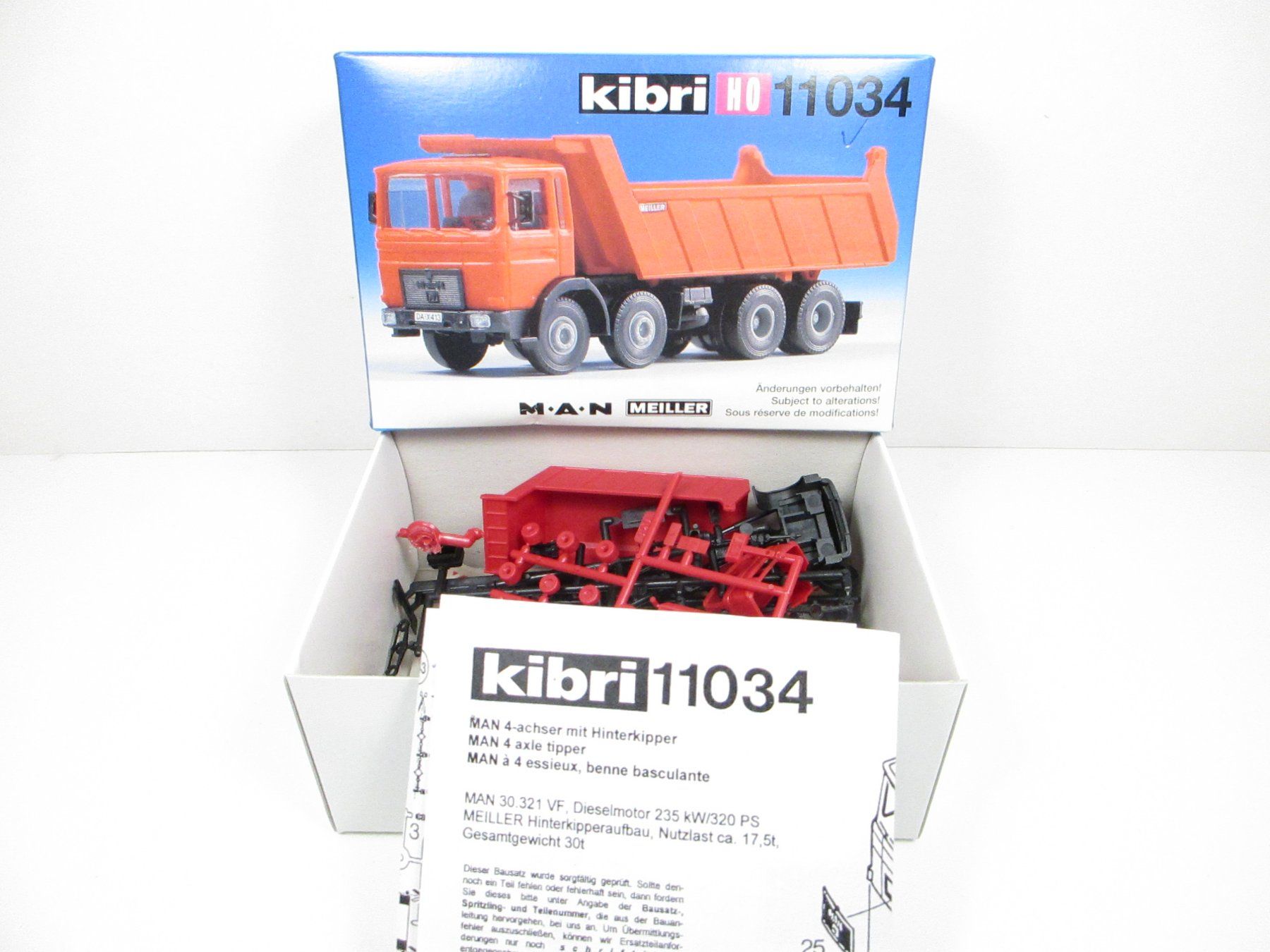 Kibri Modellini di ferrovie: Kibri H0 11034 MAN 4-achs Kipper – Nuovo e nell'imballaggio originale da Olten venduto da Heinrich875 1