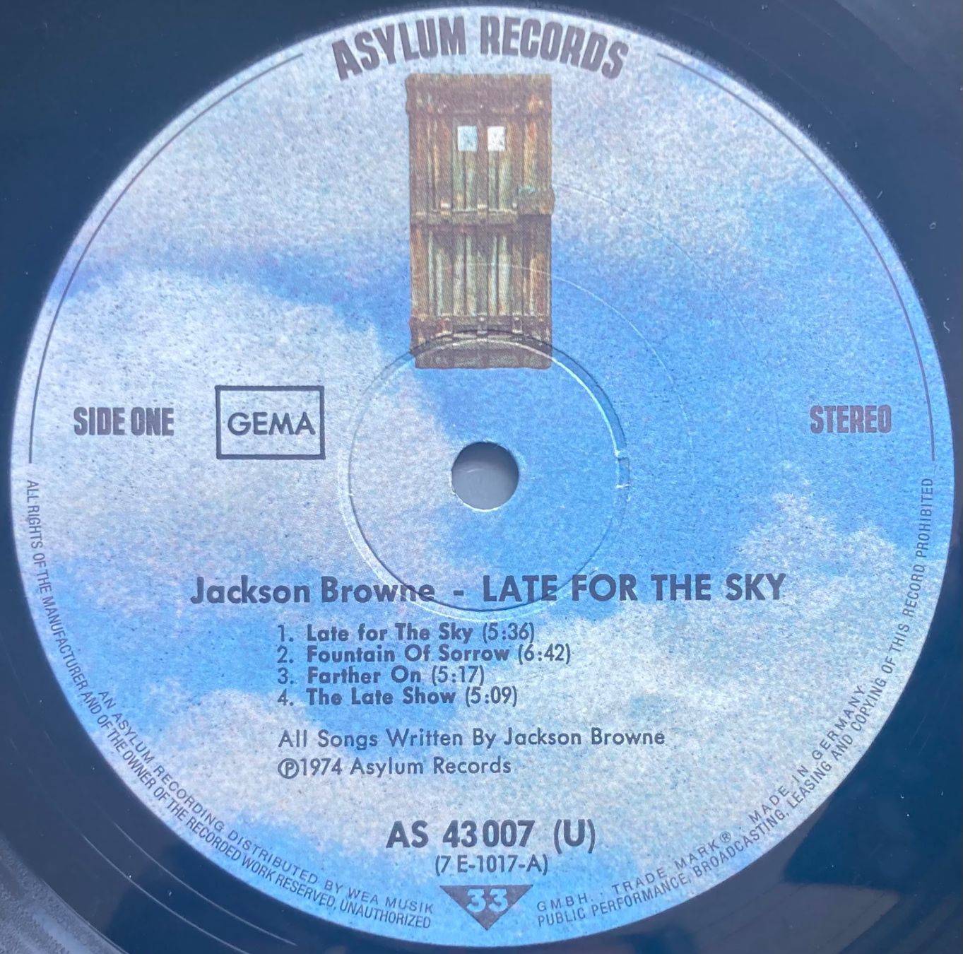 Dischi in vinile: JACKSON BROWNE LATE FOR THE SKY – Usato da Poliez-Pittet venduto da Newtown-Records 3