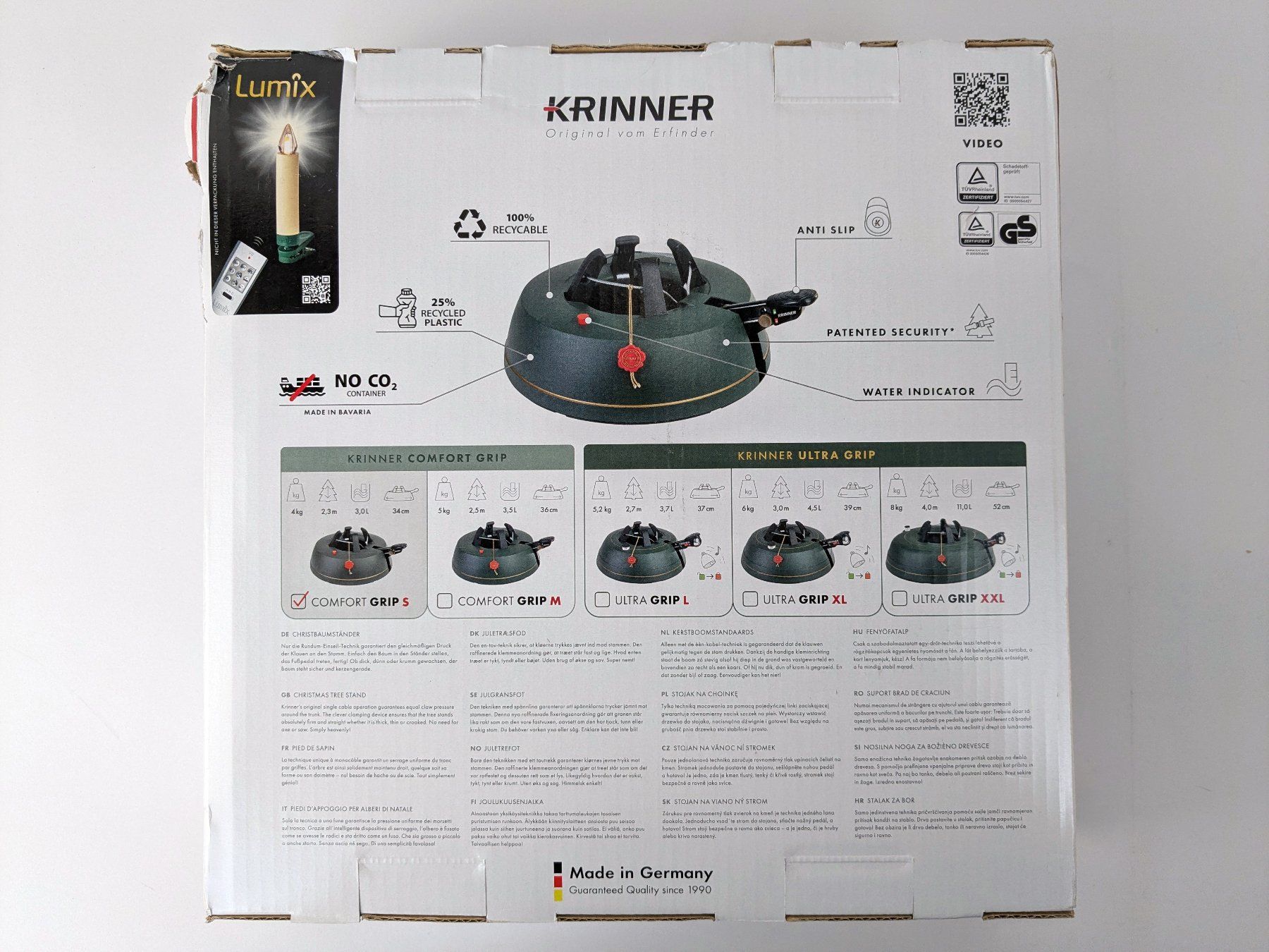 Krinner Basi per albero di Natale: KRINNER Christbaumständer Comfort S – Nuovo (secondo la descrizione) da Dintikon venduto da Restwert_Dintikon 2