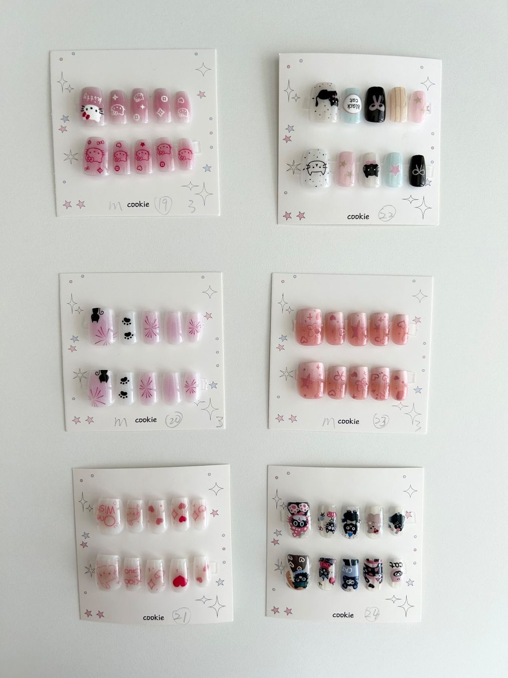 Ongles artificiels: Press-on nail  - New - short square - size M – Neuf (Voir description) à Basel par lau_982w 4