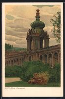 Künstler P. Hey: Dresden, Ansicht vom Z