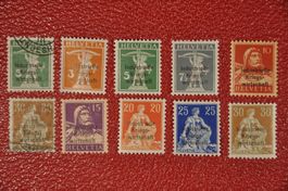 IKW 9-15 dicke Schrift postfrisch ohne Falz, 12I*
