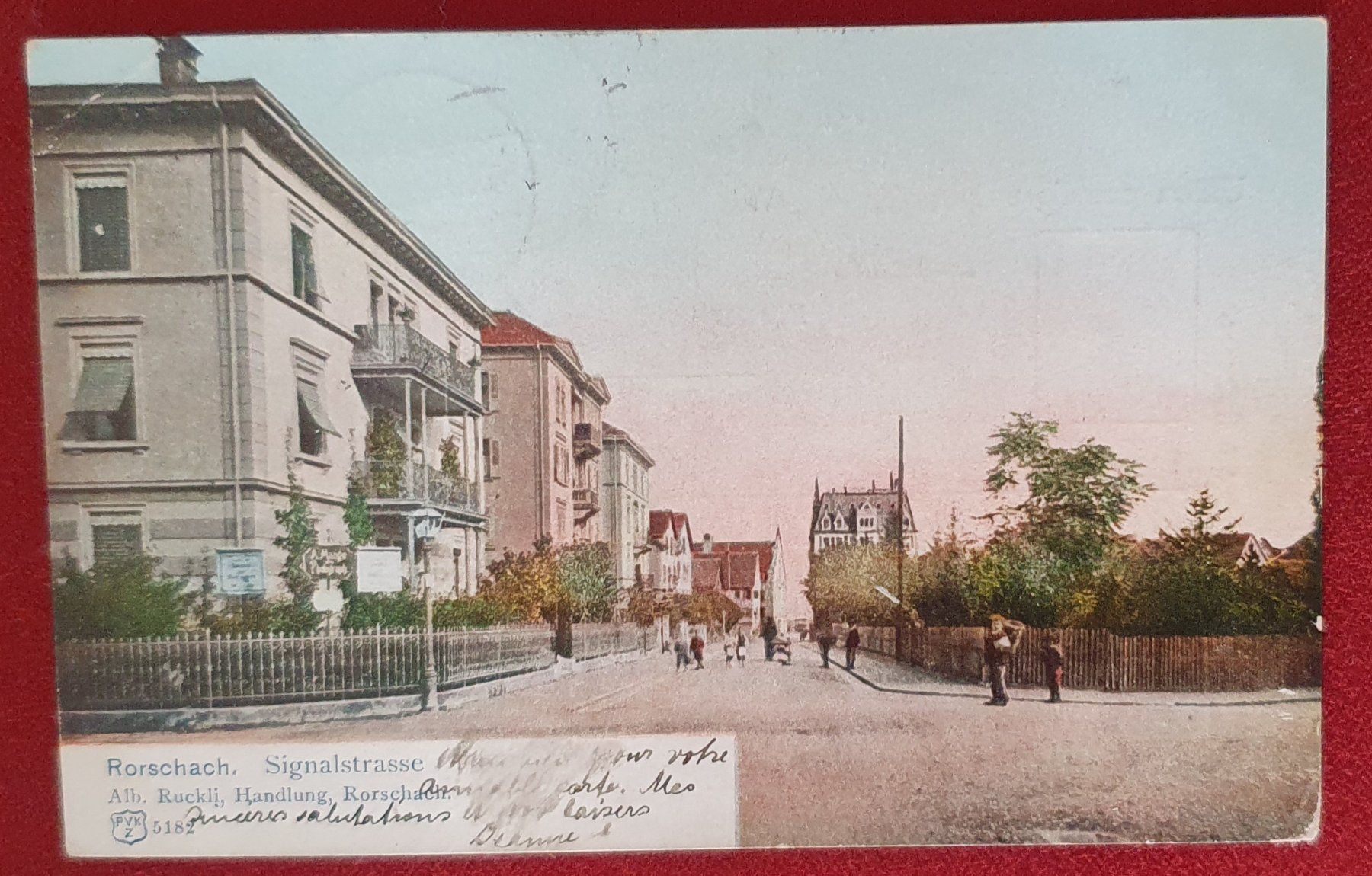 Cartoline postali: Rorschach 1904 - Signalstrasse – Usato da Kreuzlingen venduto da Rschweiz1