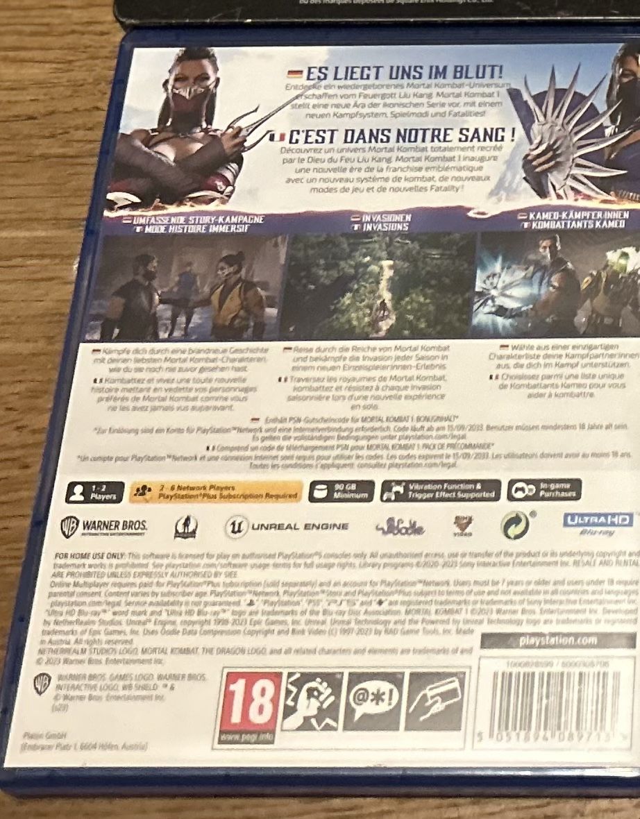 Sony Giochi: Ps5 Mortal Kombat 1 – Usato da Obergösgen venduto da mad_56fp 1