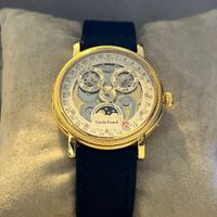 Louis Erard Triple Calendar Skeleton Gold Plated