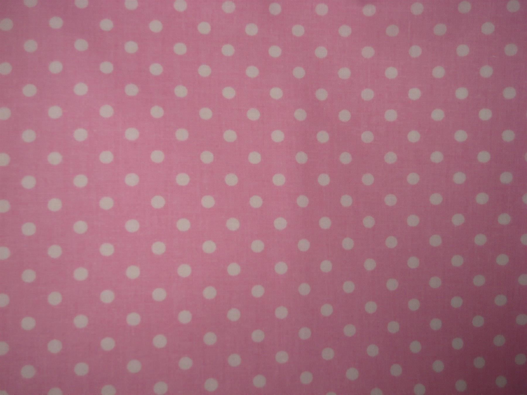 Tessuti: Baumwollstoff rosa mit weissen Punkten – Nuovo e nell'imballaggio originale da Füllinsdorf venduto da Schlupp 1