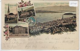 Gruss aus Horgen - Litho - UPU 1900
