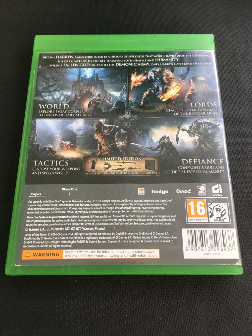Microsoft Giochi: Lords of the Fallen - Xbox One – Usato da St.Gallen venduto da MedienJoe 2