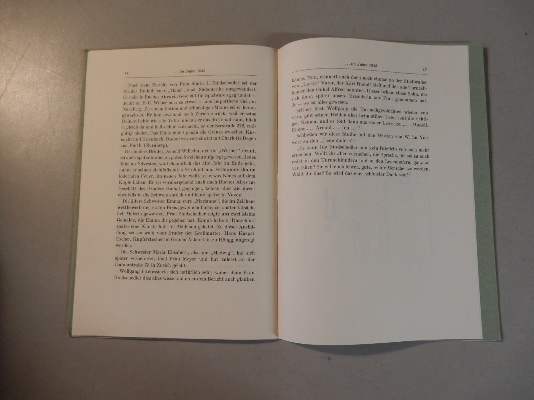 Bücher: Ida Bindschedler, "Turnachkinder", Studie von M. S. Metz – Gebraucht aus Erstfeld von Mario_boe0 8