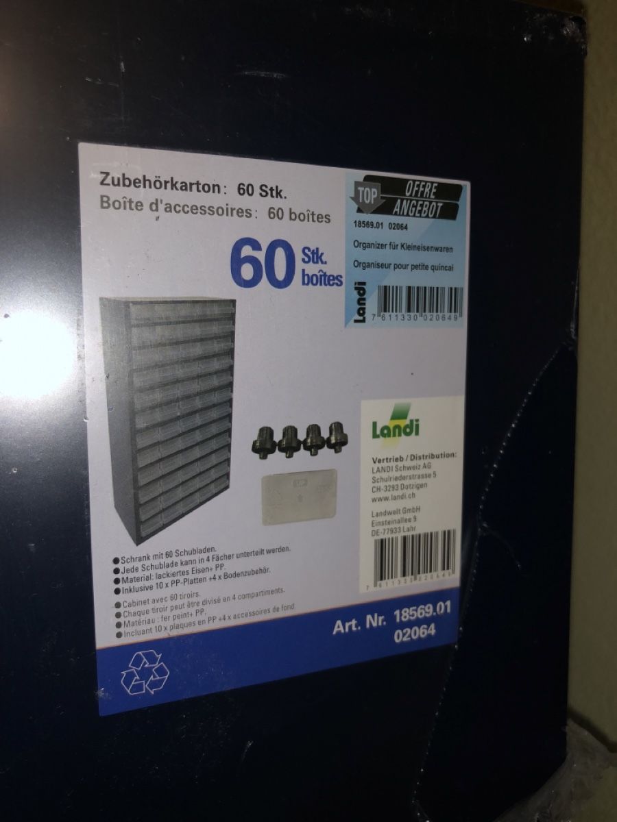 Sonstige Dekorationen & Accessoires: NEU Kleinteile-Organizer mit 60 Schubladen – Neu und originalverpackt aus Schaffhausen von _ALEJNA_