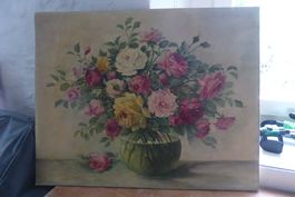 Oelbild  - Rosenstrauss