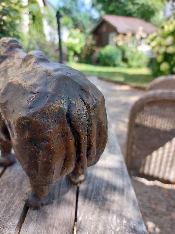 Figuren: Bronze-Nashorn-Skulptur, signiert - Rustica 2000 – Gebraucht aus Weinfelden von Mustang422 4