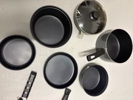 Set Camping Kochtöpfe