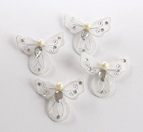Tutte le decorazioni: Tüllschmetterling silber oder gold – Nuovo (secondo la descrizione) da Schlatt TG venduto da glueckwunschkarte.22