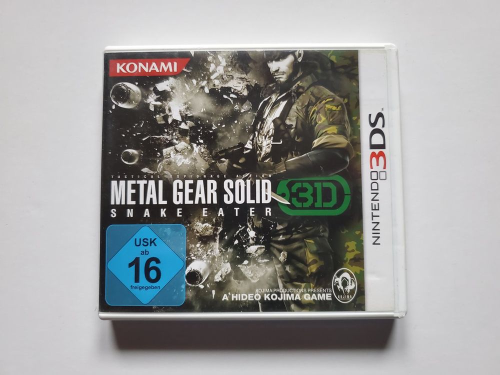 Jeu 3DS Metal Gear Solid Snake Eater - Version FR Complète Avec Code Pin Non Gratté