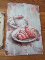Retro Blechschild, Vintage Stil,