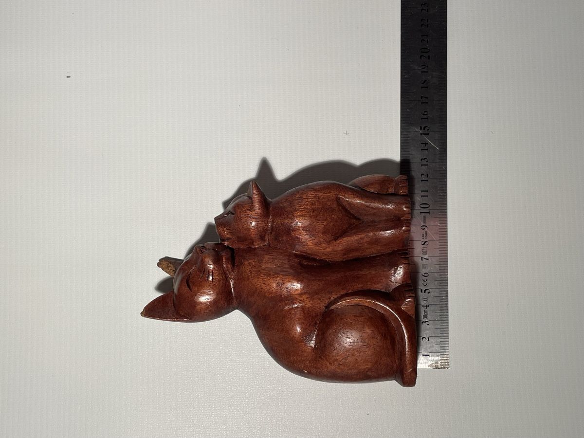 Figuren: Statues - pack de 2 chats sculptés à la main – Neu (gemäss Beschreibung) aus Renens VD von sas_6vhd 7