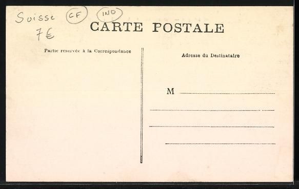 Cartoline postali: Meiringen, Strassenpartie mit Alpbachf – Usato da Berlin venduto da bartko-reher 1