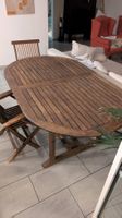 Teak-Gartentisch mit 6 Stühlen – ausziehbar von 180-240cm
