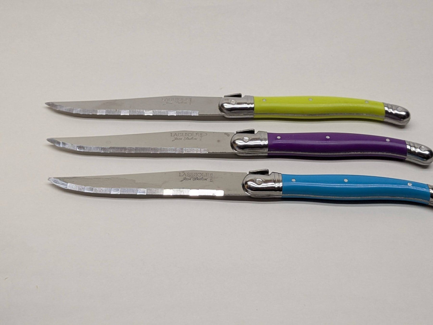 Coltelli: Laguiole Steakmesser Set, 6-teilig mit Holzblock – Usato da Bern venduto da F_M_A 2