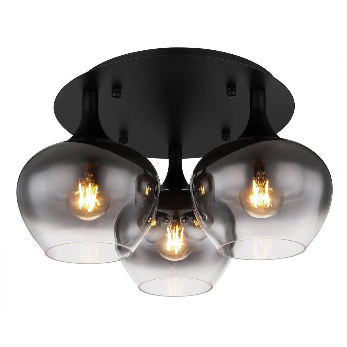 Lampadari & plafoniere: Deckenleuchte, Glas, Rauchfarbe, 45 cm Ø – Nuovo (secondo la descrizione) da Kreuzlingen venduto da Smart-Light
