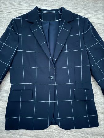 GANT Blazer dunkelblau/weiss kariert Gr. 34/36 (S)