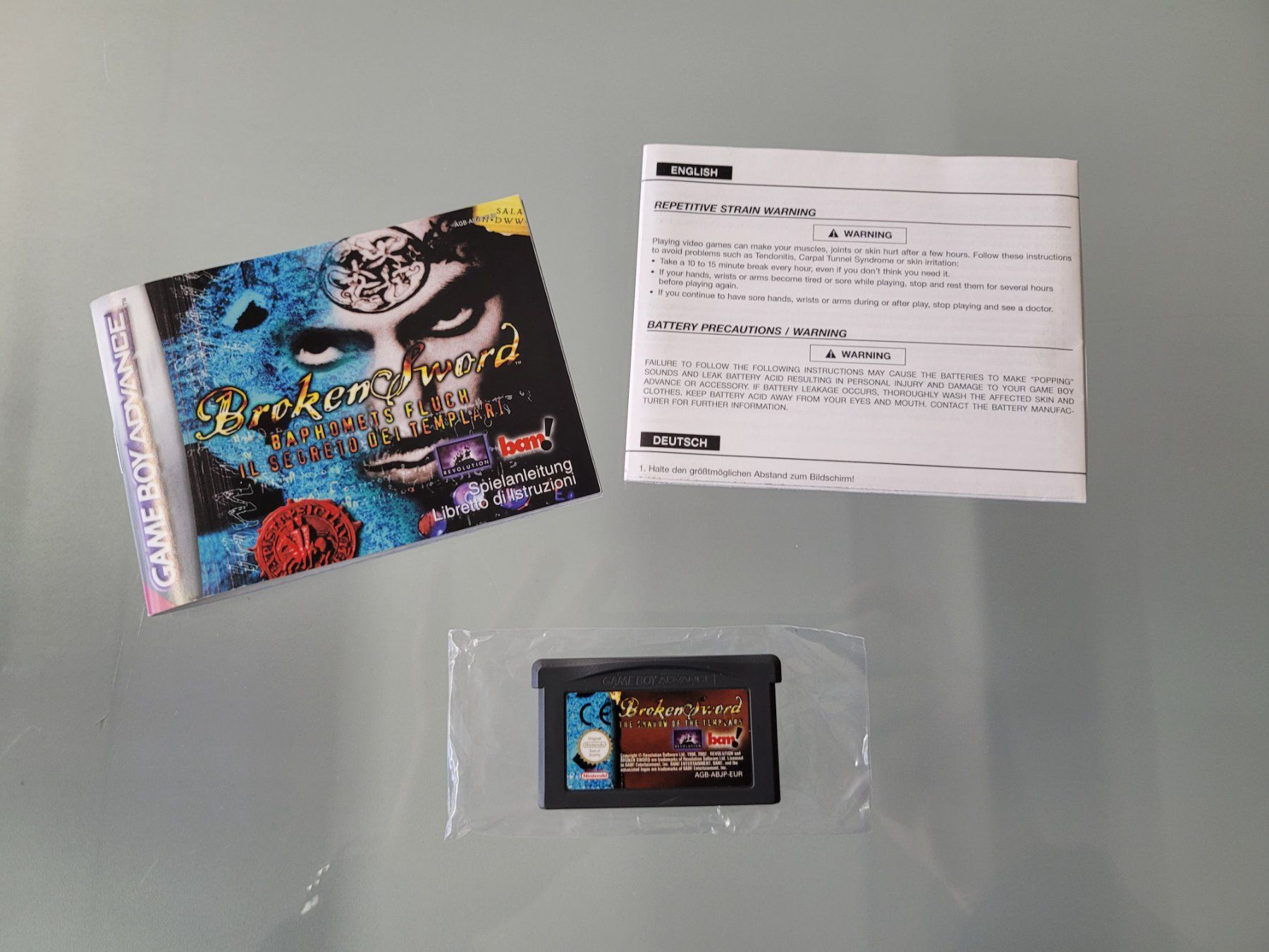 Giochi: Baphomets Fluch / Broken Sword (GBA) – Usato da Uezwil venduto da -Retrogames- 2