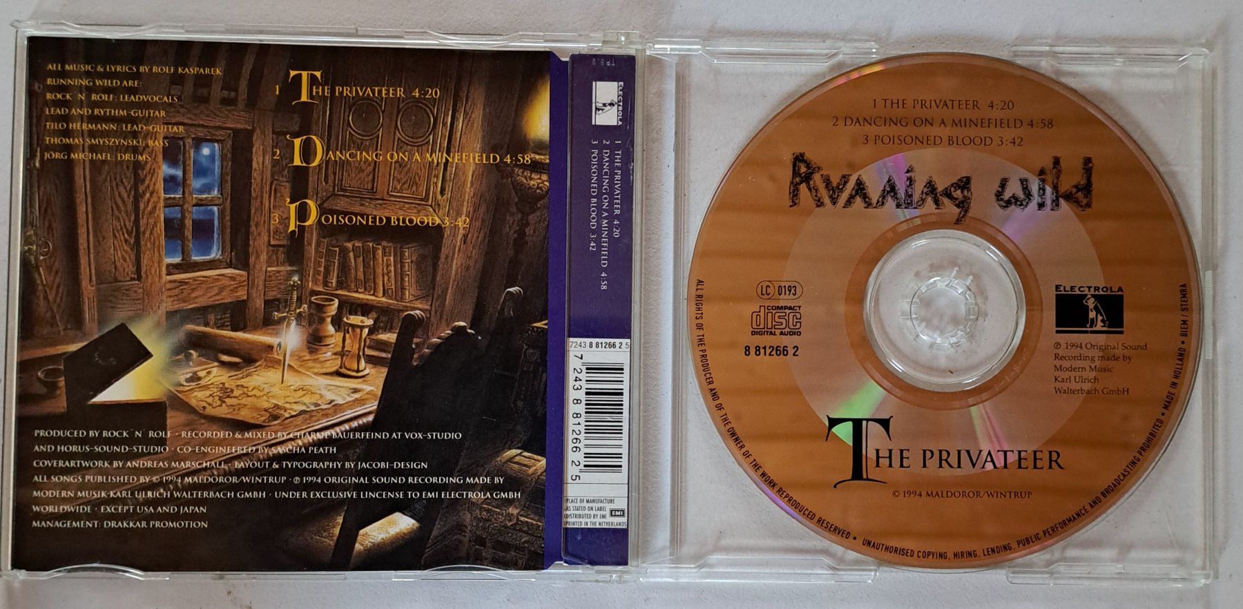 CD: Running Wild - The Privateer CD - Rare Single 1994 – Usato da Solothurn venduto da Temple_of_Triton 2